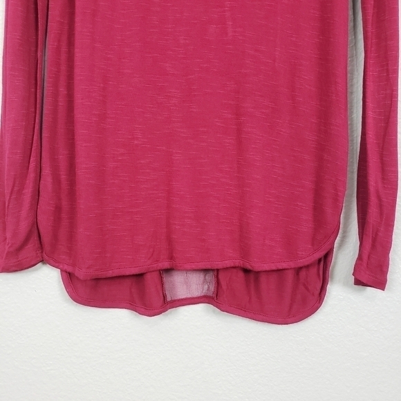 LC Sheer Floral Embroidered Longsleeve Boho Top Sz S - Picture 5 of 10